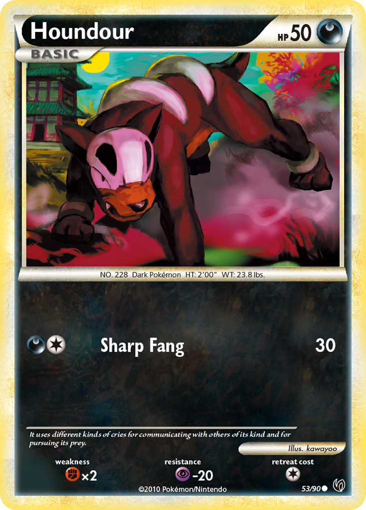 Houndour (53) 053/90  Undaunted - Common