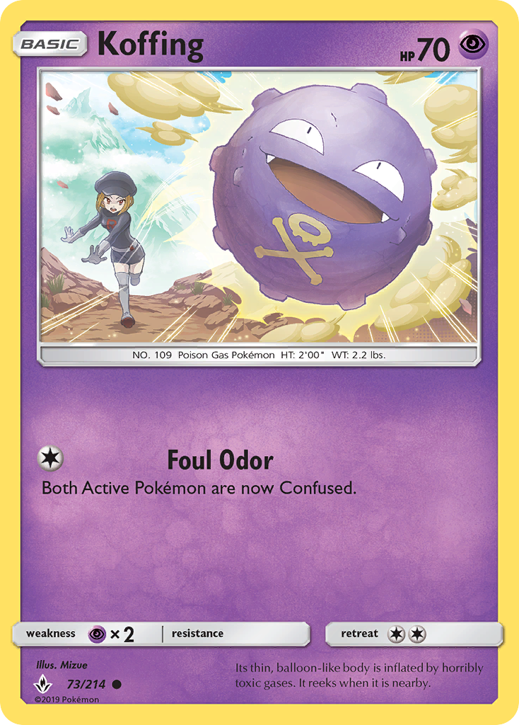 Koffing 073/214  SM  Unbroken Bonds - Common