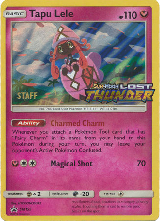 Tapu Lele - SM152 (Prerelease) [Staff]  - Holofoil SM Promos - Promo