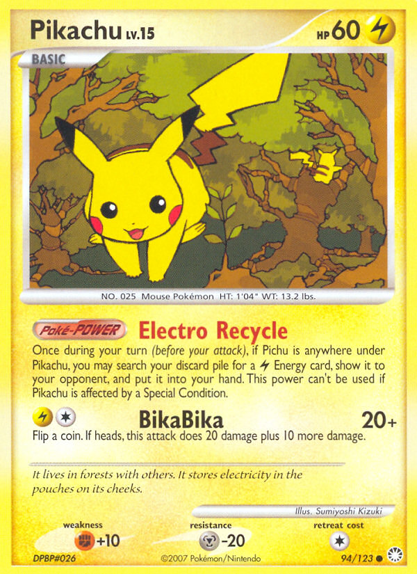 Pikachu 094  Mysterious Treasures - Common