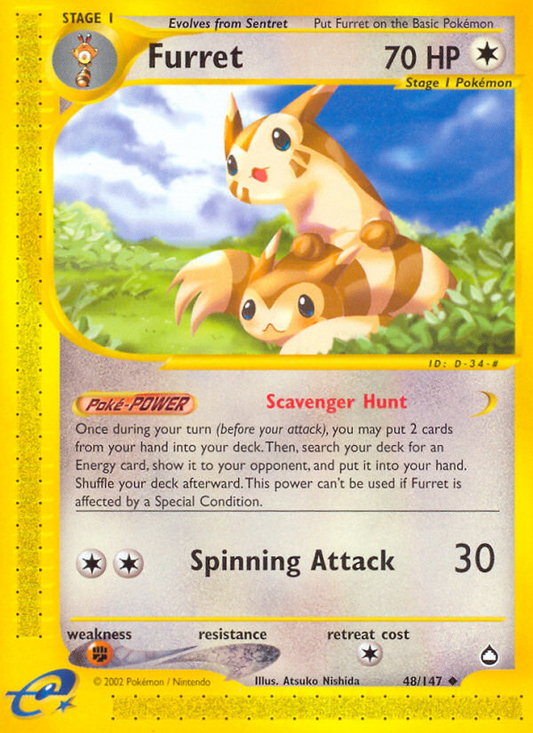 Furret 048  Aquapolis - Uncommon