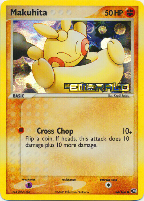 Makuhita  - Reverse Holofoil Emerald - Common