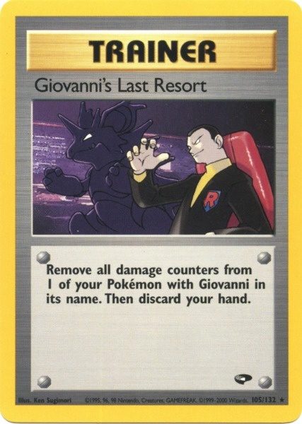 Giovanni's Last Resort 105  - Unlimited Gym Challenge - Rare