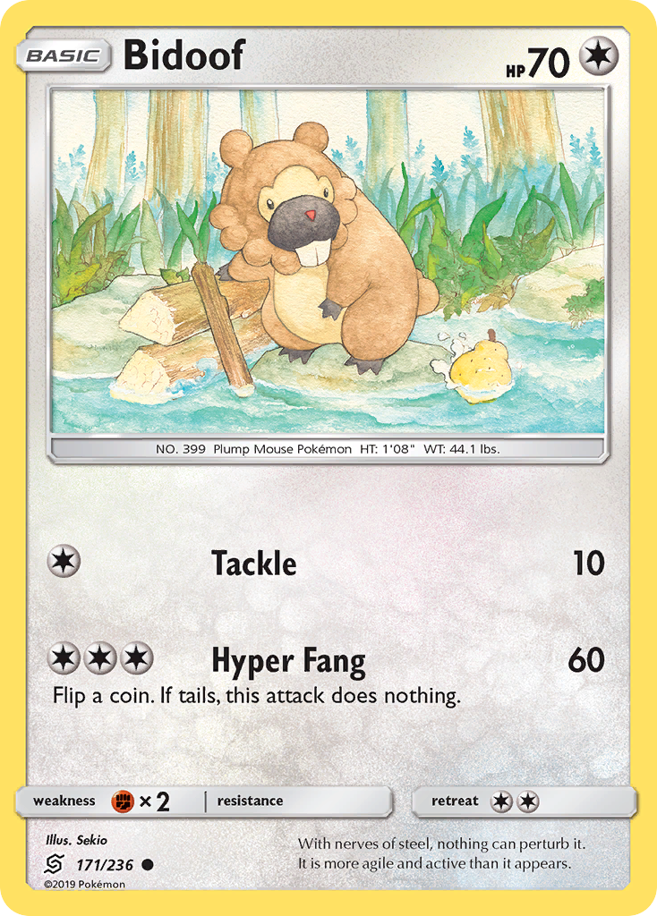 Bidoof 171  SM  Unified Minds - Common