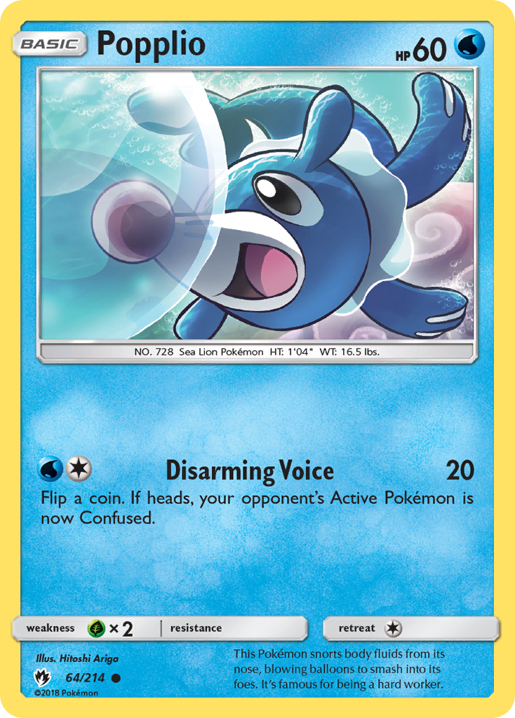 Popplio (64) 064  SM  Lost Thunder - Common