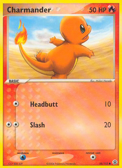 Charmander 058/112  FireRed & LeafGreen - Common