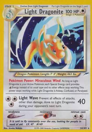 Light Dragonite  Neo Destiny - Holo Rare