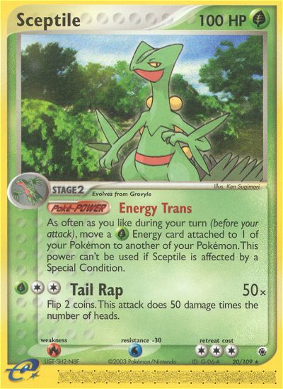 Sceptile - 20/109/109  Ruby and Sapphire - Rare