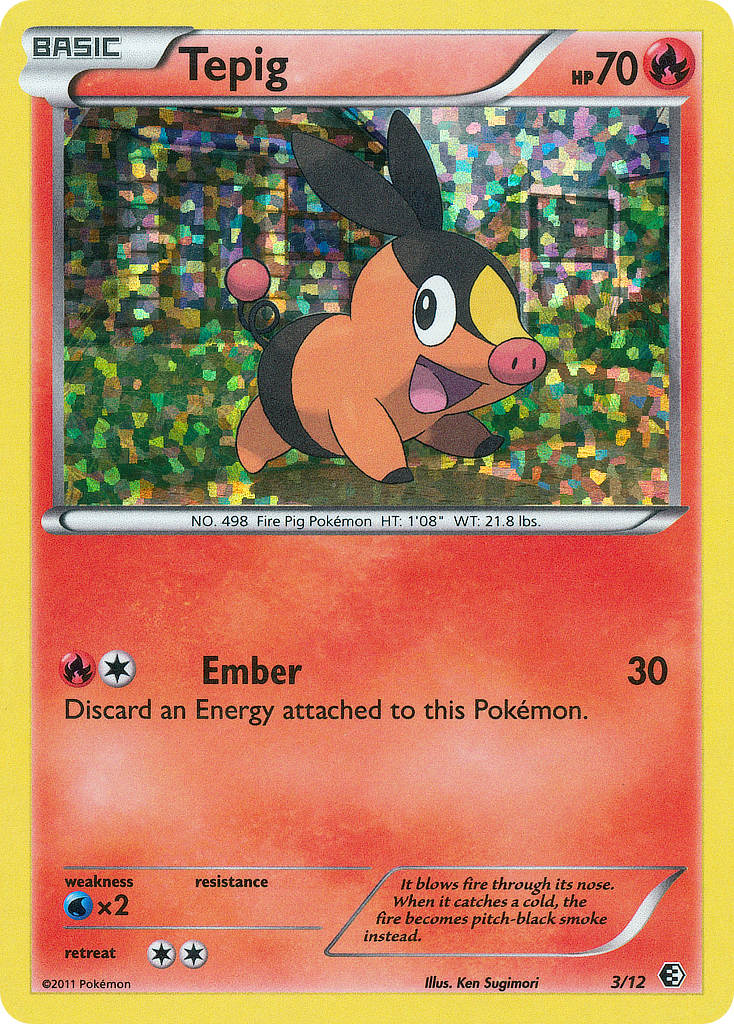 Tepig - 3/12/12  - Holofoil McDonalds Promos 2011 - Promo