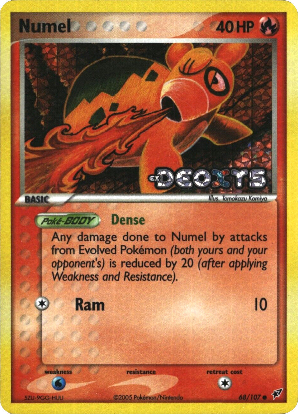 Numel 068  - Reverse Holofoil Deoxys - Common