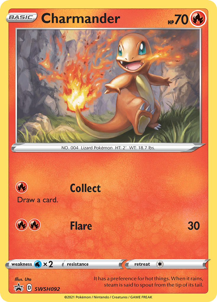 Charmander SWSH092  - Holofoil SWSH Sword & Shield Promo Cards - Promo