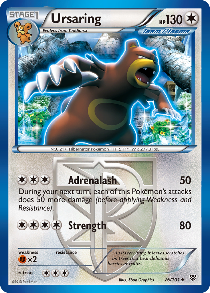 Ursaring (Team Plasma) 076  Plasma Blast - Uncommon