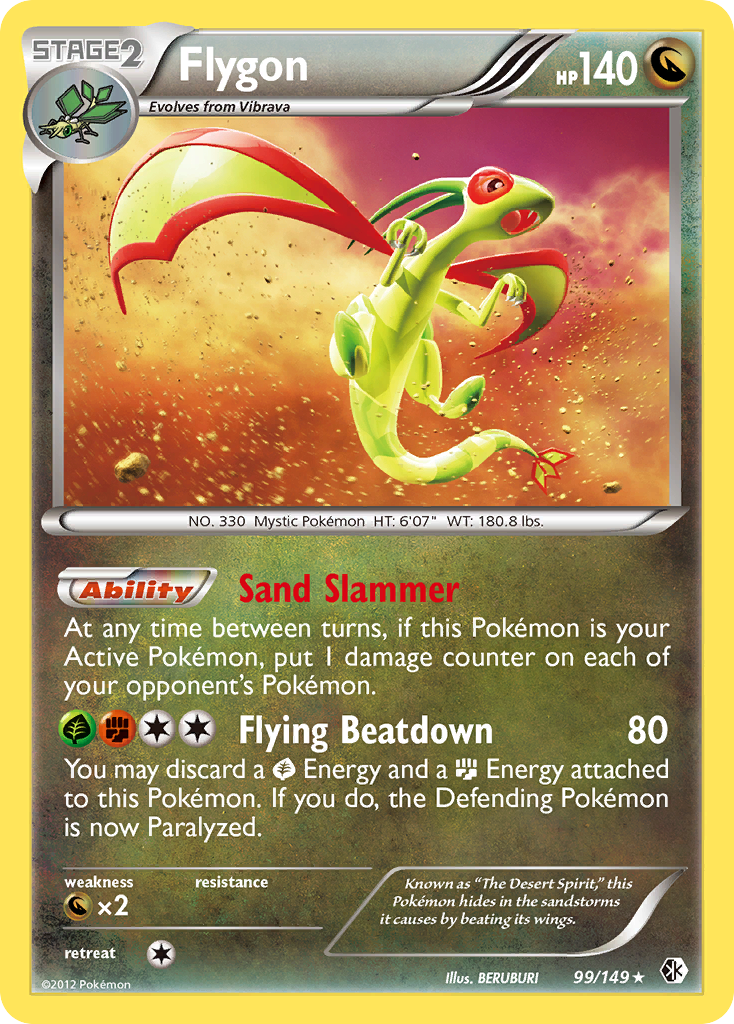 Flygon  - Holofoil Boundaries Crossed - Holo Rare