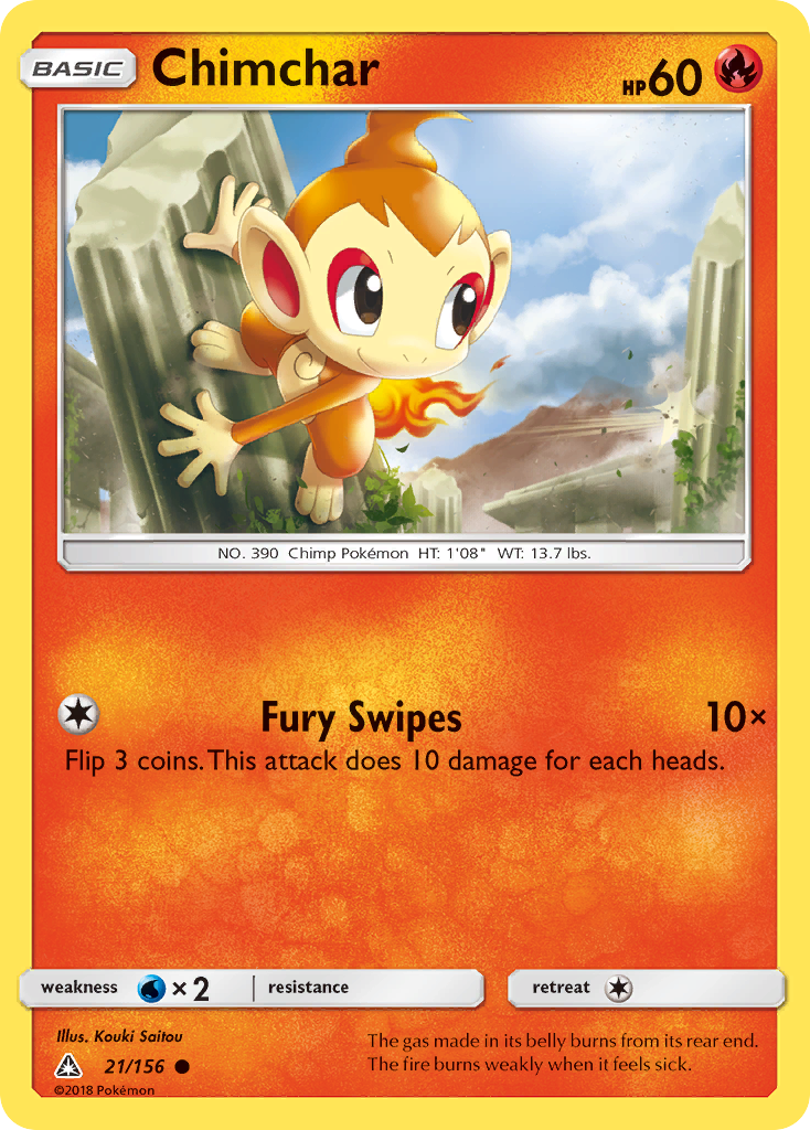 Chimchar (21) 021  SM  Ultra Prism - Common