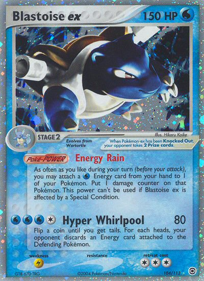Blastoise ex  - Holofoil FireRed & LeafGreen - Ultra Rare