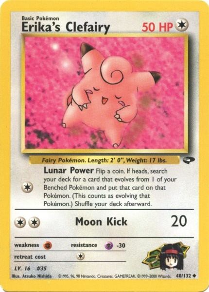 Erika's Clefairy 040  - Unlimited Gym Challenge - Uncommon