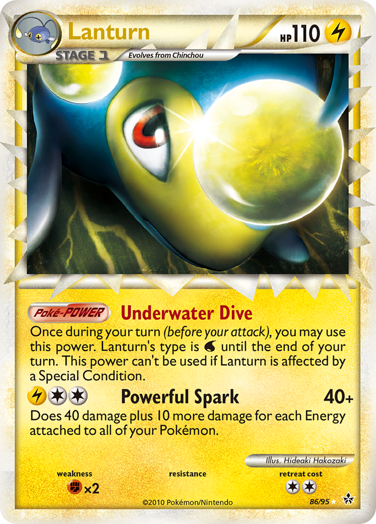 Lanturn (Prime) 086  - Holofoil Unleashed - Ultra Rare