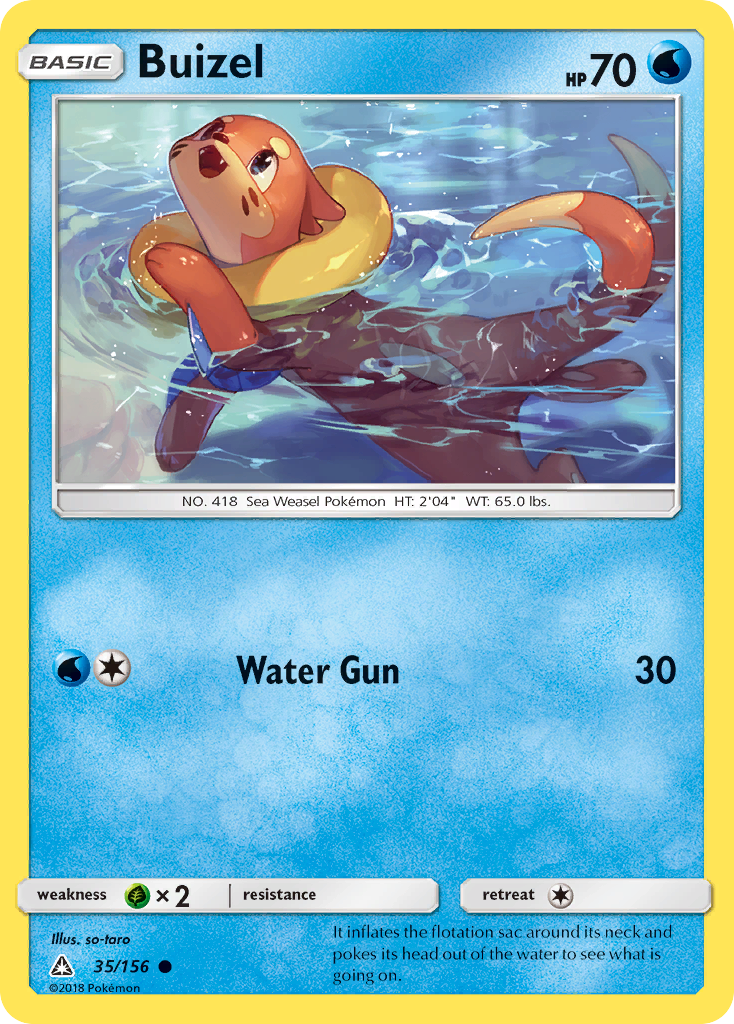 Buizel 035  SM  Ultra Prism - Common