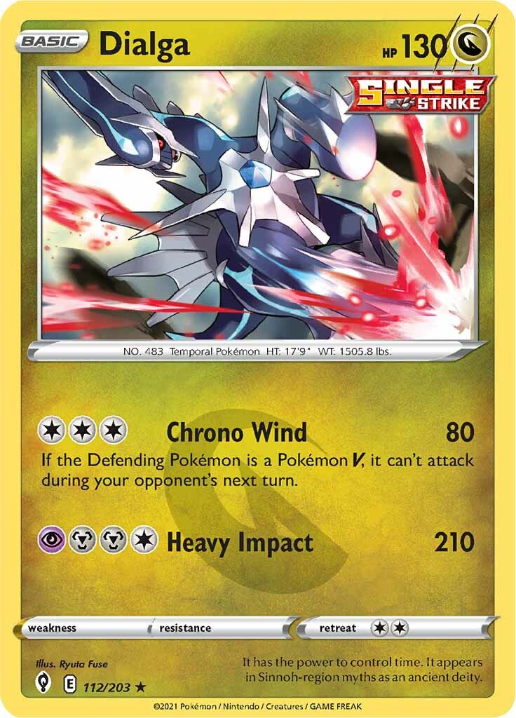 Dialga 112  - Holofoil SWSH07 Evolving Skies - Holo Rare