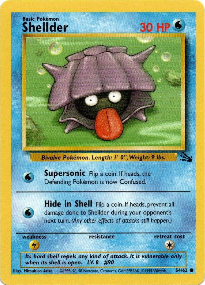 Shellder 054  - Unlimited Fossil - Common