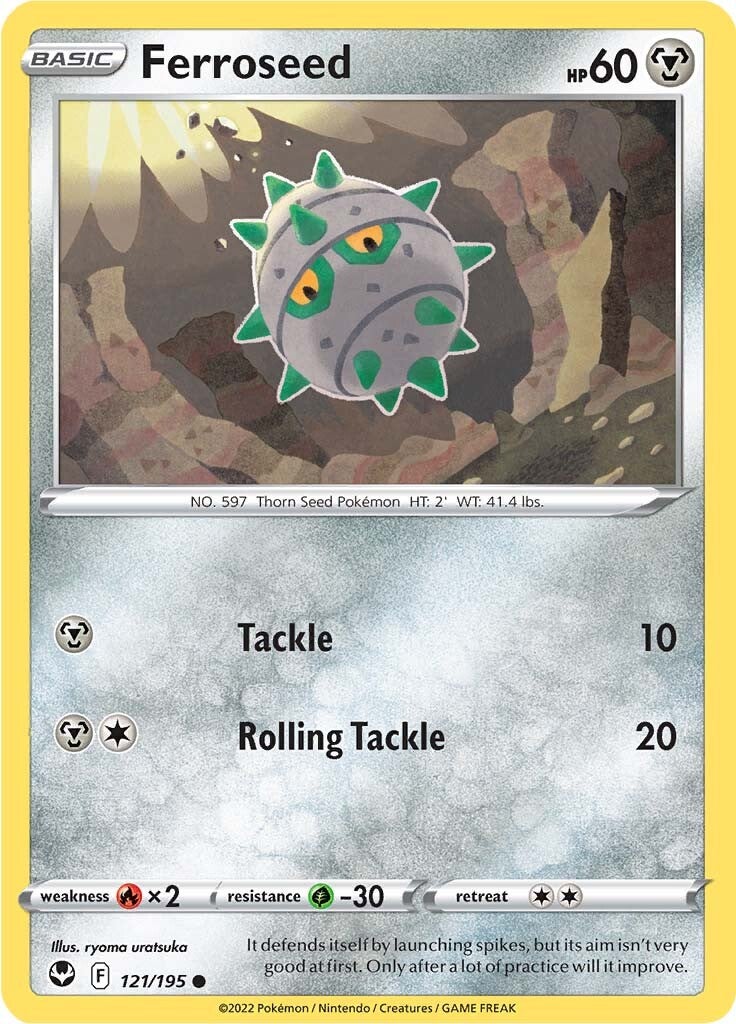 Ferroseed 121  SWSH12 Silver Tempest - Common