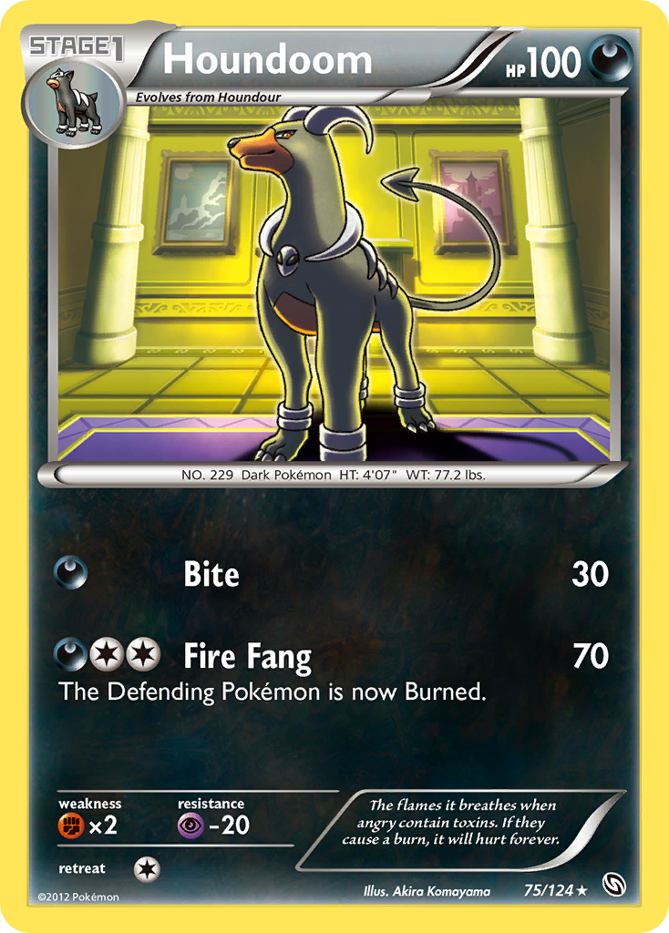 Houndoom/124  Dragons Exalted - Rare