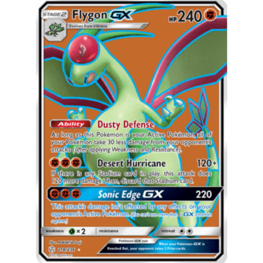 Flygon GX (Full Art) 218/236  - Holofoil SM  Cosmic Eclipse - Ultra Rare