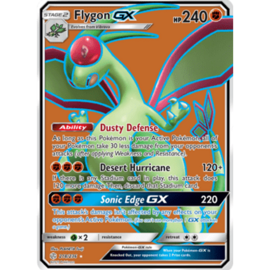 Flygon GX (Full Art) 218/236  - Holofoil SM  Cosmic Eclipse - Ultra Rare