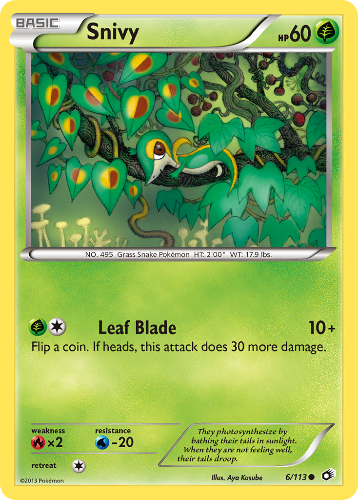 Snivy 006  Legendary Treasures - Common