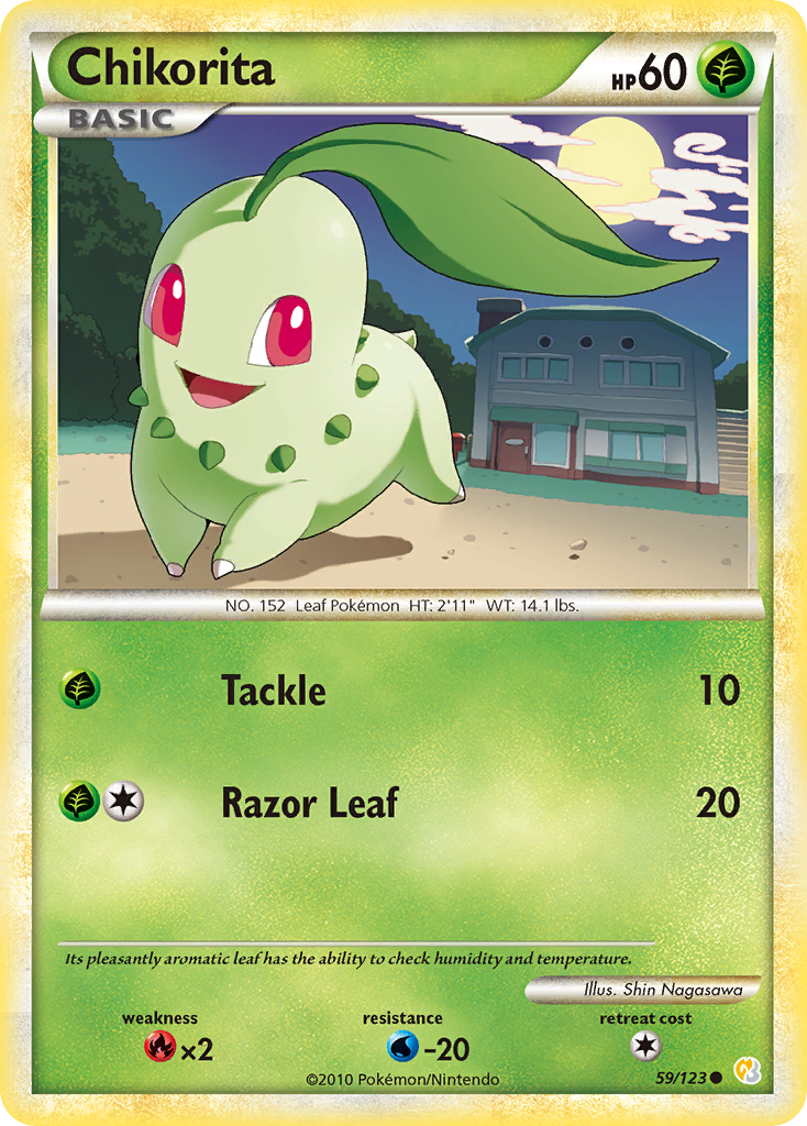 Chikorita 059  HeartGold SoulSilver - Common