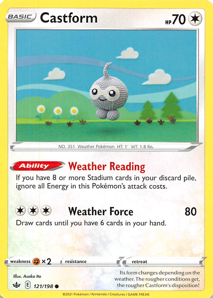 Castform 121  SWSH06 Chilling Reign - Common