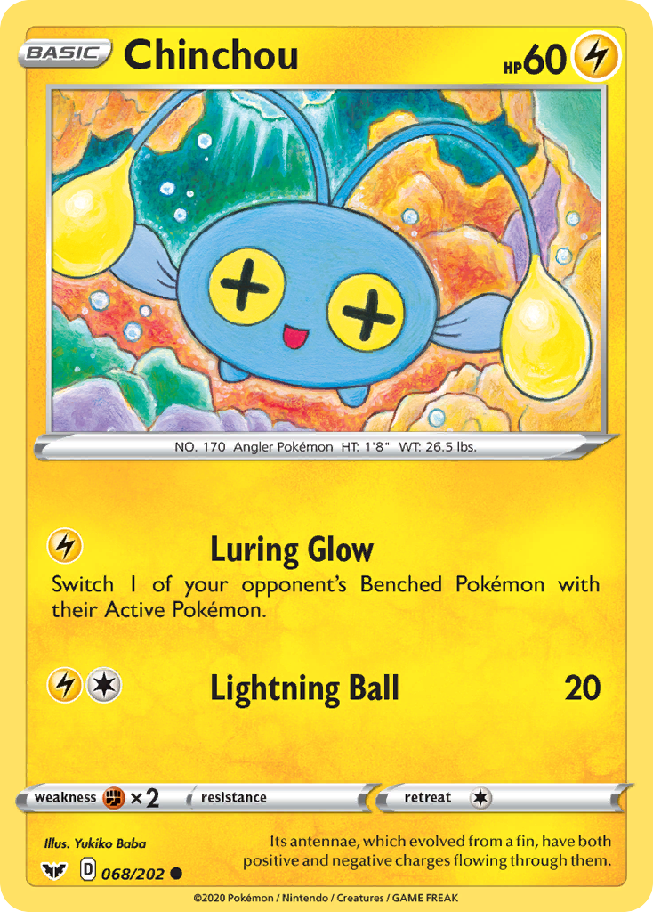 Chinchou (068) 068  SWSH01 Sword & Shield Base Set - Common