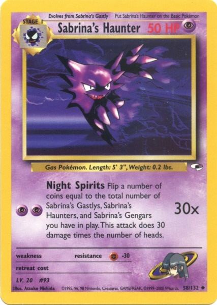 Sabrina's Haunter 058  - Unlimited Gym Heroes - Uncommon