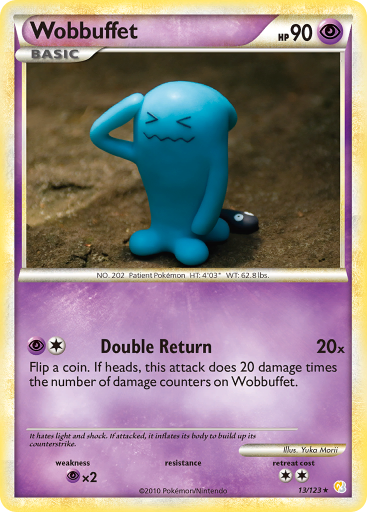 Wobbuffet 013  - Holofoil HeartGold SoulSilver - Holo Rare