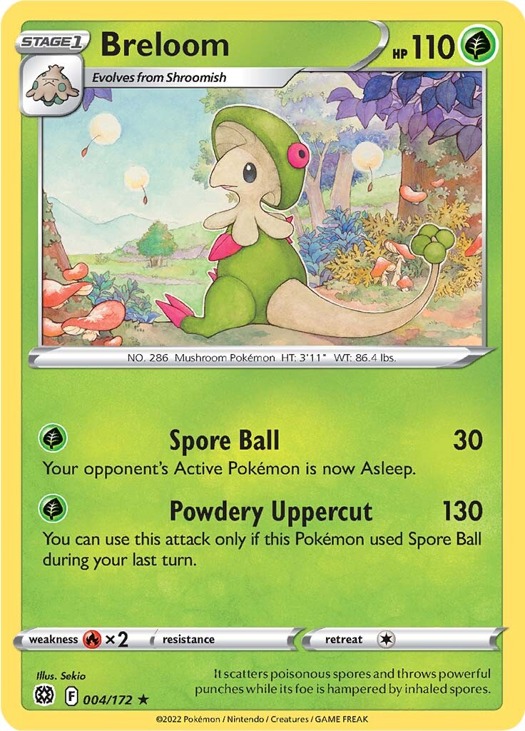 Breloom 004  SWSH09 Brilliant Stars - Rare