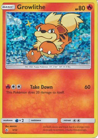 Growlithe - 1/12/12  - Holofoil McDonalds Promos 2018 - Promo