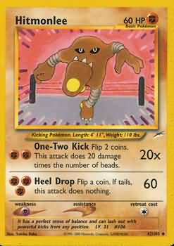 Hitmonlee 042  - Unlimited Neo Destiny - Uncommon