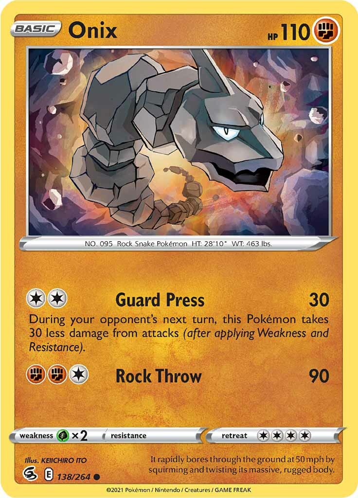 Onix 138  SWSH08 Fusion Strike - Common