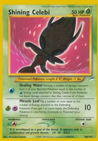 Shining Celebi  Neo Destiny - Secret Rare