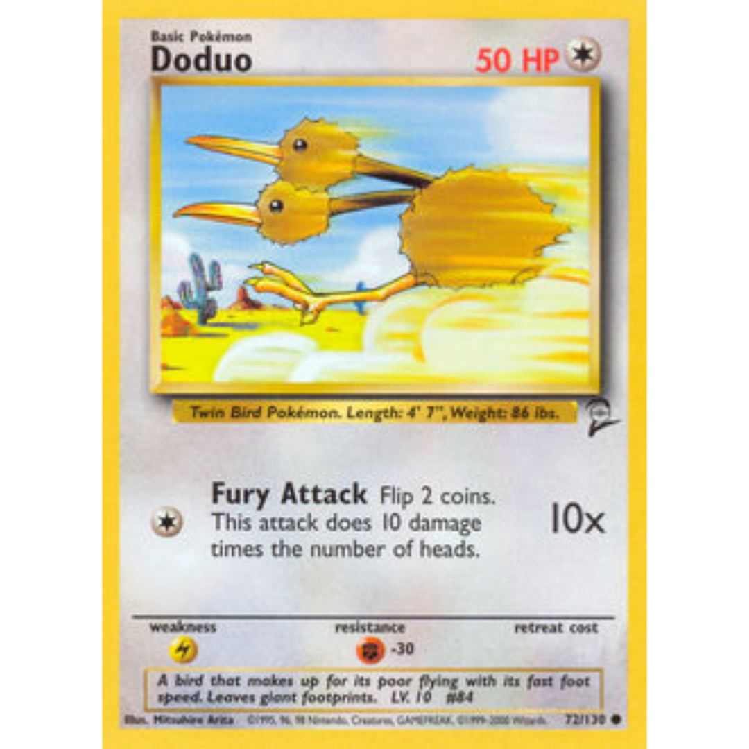 Doduo 072  Base Set 2 - Common