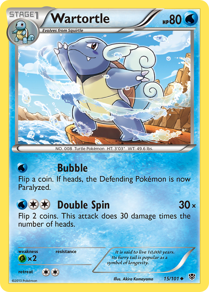 Wartortle 015  Plasma Blast - Uncommon
