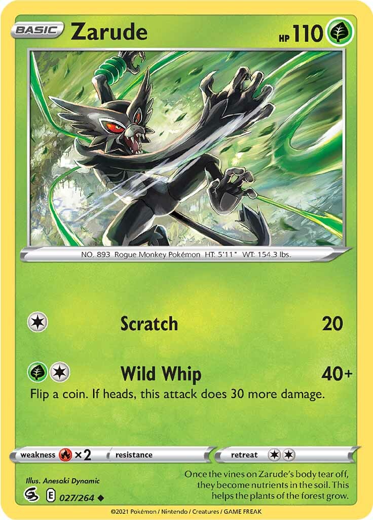 Zarude 027  SWSH08 Fusion Strike - Uncommon