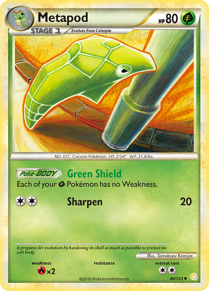 Metapod 046  HeartGold SoulSilver - Uncommon