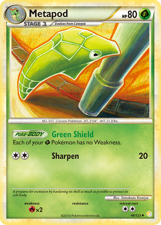 Metapod 046  HeartGold SoulSilver - Uncommon