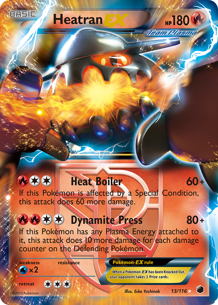 Heatran EX (Team Plasma)  - Holofoil Plasma Freeze - Ultra Rare