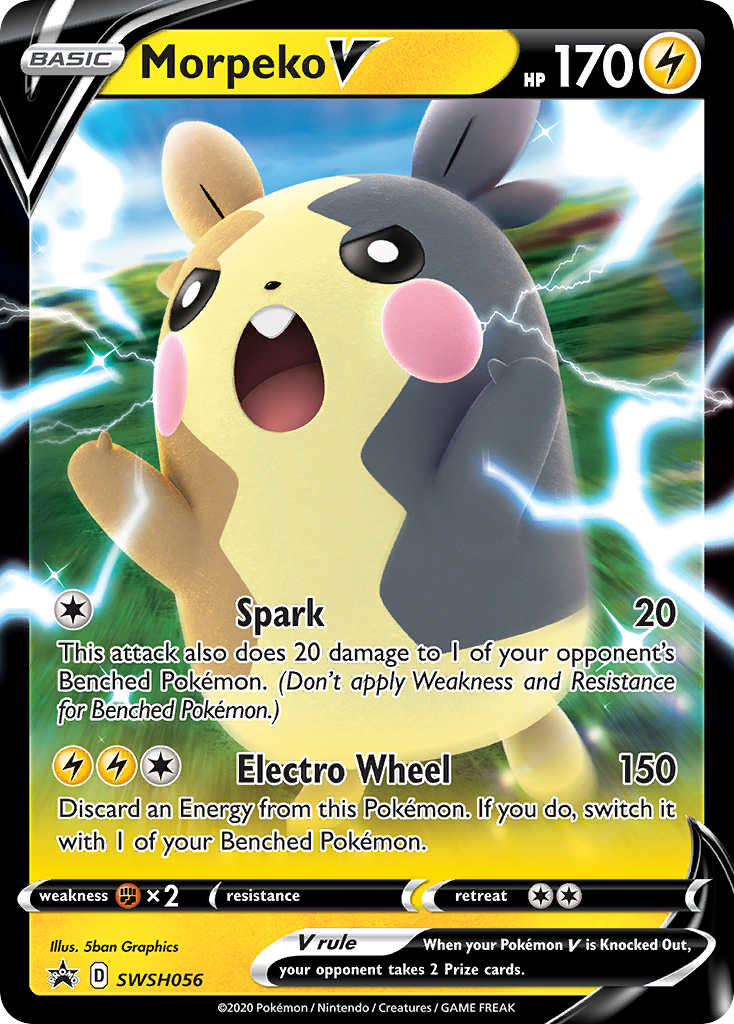 Morpeko V SWSH056  - Holofoil SWSH Sword & Shield Promo Cards - Promo