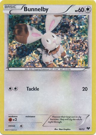Bunnelby - 10/12/12  - Holofoil McDonalds Promos 2014 - Promo