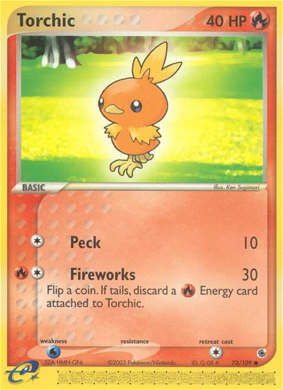 Torchic 073/109  Ruby and Sapphire - Common