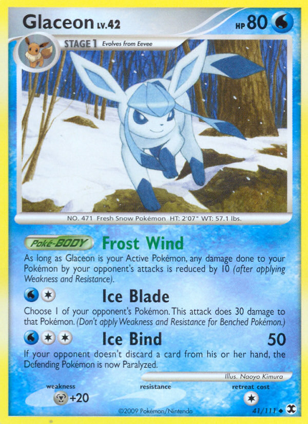 Glaceon 041  Rising Rivals - Uncommon
