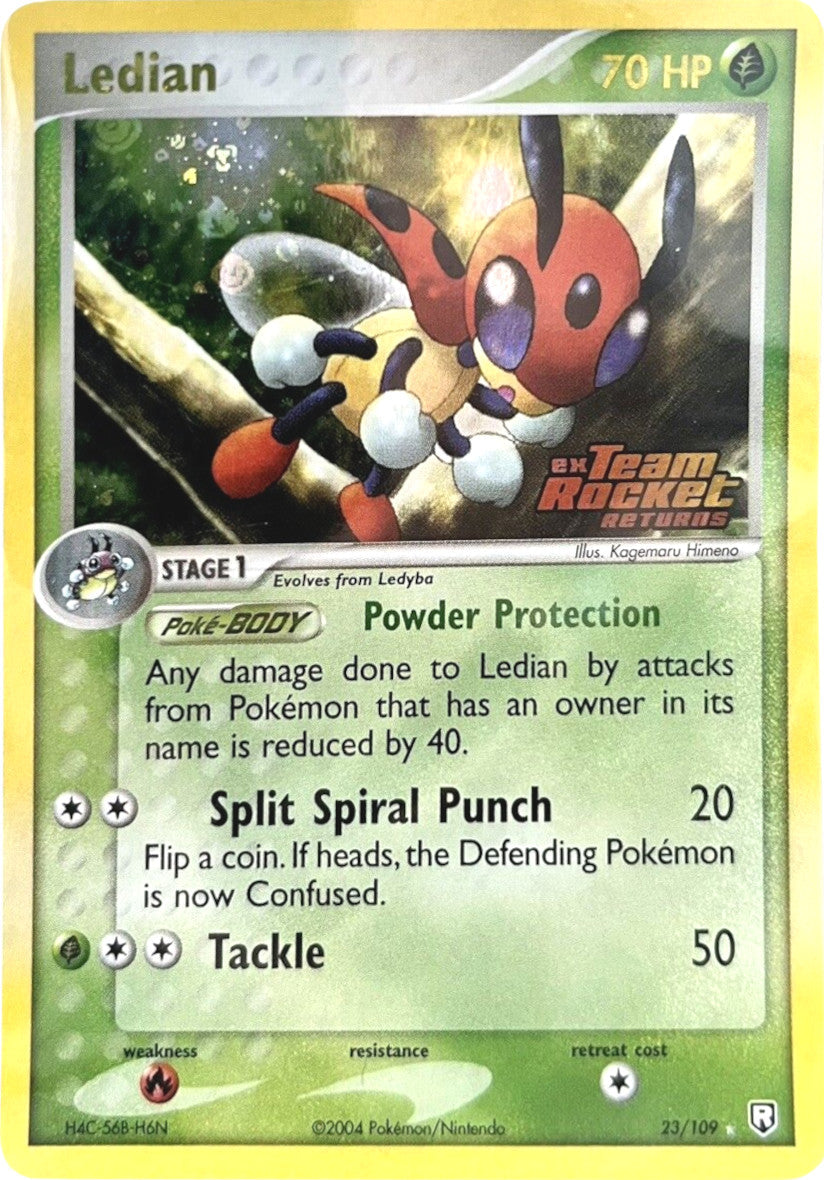 Ledian 023  - Reverse Holofoil Team Rocket Returns - Rare